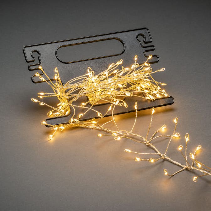 Ljusslinga Gnosjö Konstsmide Cluster Amber Micro-LED 3,6 m