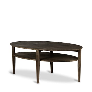 Soffbord Stenexpo Kenton Ovalt Vardagsrumsbord i Massiv Rökoljad Ek
