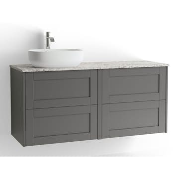 Tvättställsskåp Vedum Mezzo Frame 1200 med 4 Lådor