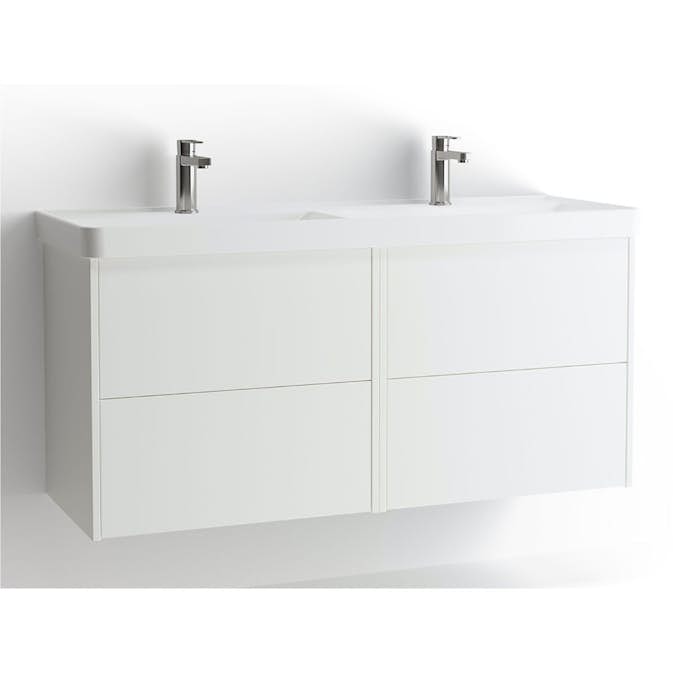 Tvättställsskåp Vedum Mezzo Frame 1200 Dubbel med 4 Lådor