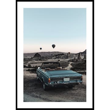 Poster Gallerix Vintage Car Lookout Point