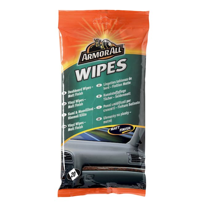 Rengöringsduk Armor All Vinyl Matt Wipes Flatpack