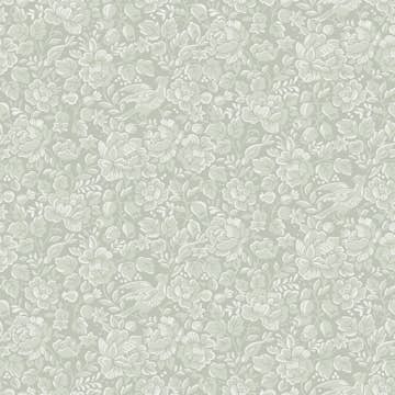 Tapet Duro Jenny Blommig 67802 QuickUp, Mönstrad Ljusgrön