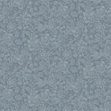 Tapet Duro Jenny Blå 67803 QuickUp, Mönstrad Flerfärgad