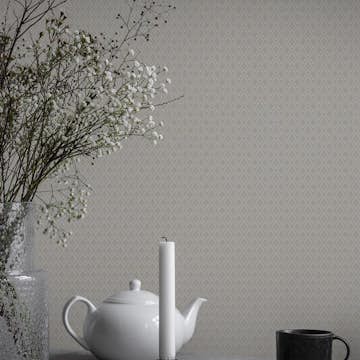 Tapet Duro Lillstjärna Vit/rosa 680-08