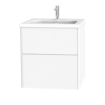 Tvättställsskåp Miller Badrum Brooklyn 60 med Lådor för Heltäckande Tvättställ