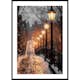 Poster Gallerix Illuminated Winter Street