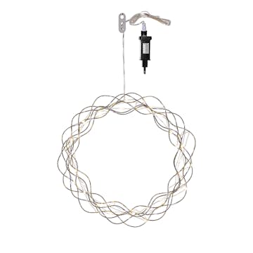 Hängande Dekoration Star Trading Curly Krans LED