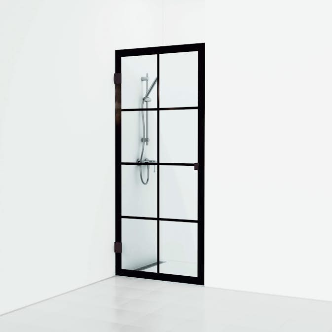 Duschdörr Svedbergs 180° Rista Rak Enkel