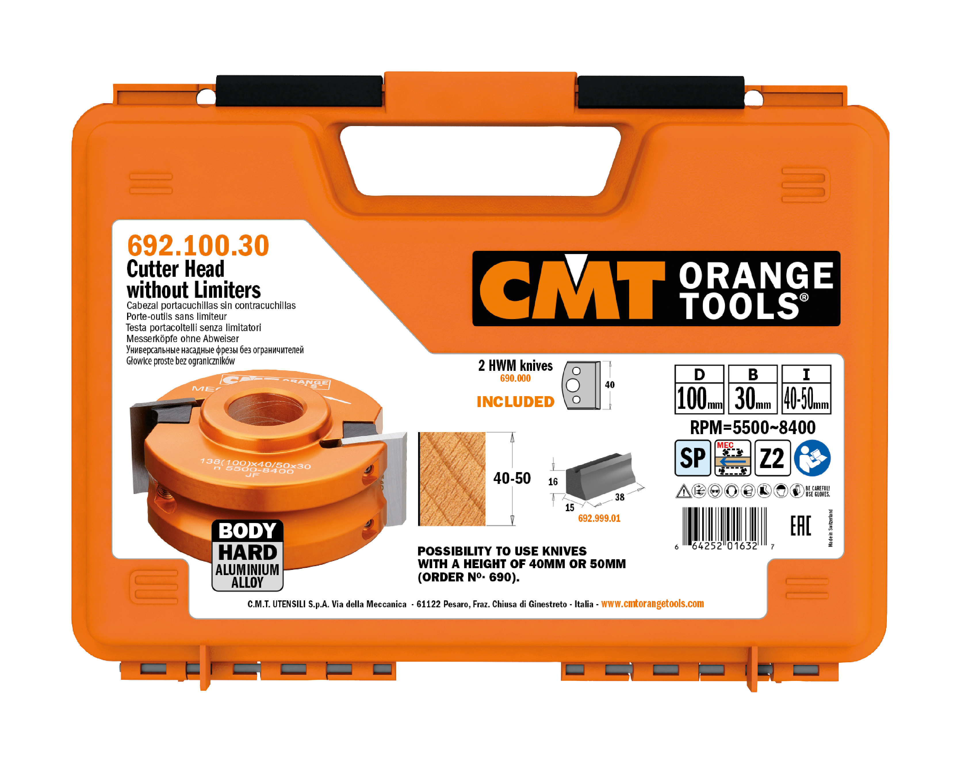 CMT ORANGE TOOLS Querschnittsägeblatt – Für Handkreissägen, 184x2,6x30 Mm, Z=40, 15° Wechselzahn
