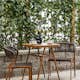Caféset Venture Home Amadora Trädgårdsgrupp i Brun Aluminium