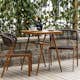 Caféset Venture Home Amadora Trädgårdsgrupp i Brun Aluminium