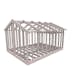 Attefallsstomme Byggstommar 22 grader Med Loft 6000x4766 mm Utan Öppningar