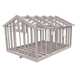 Attefallsstomme Byggstommar 22 grader Med Loft 6000x4766 mm