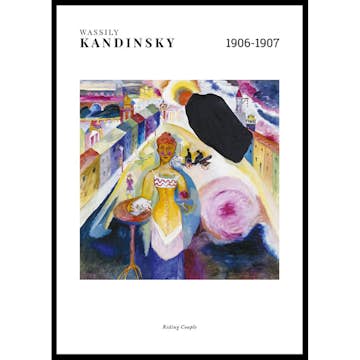 Poster Gallerix Riding Couple By Wassily Kandinsky