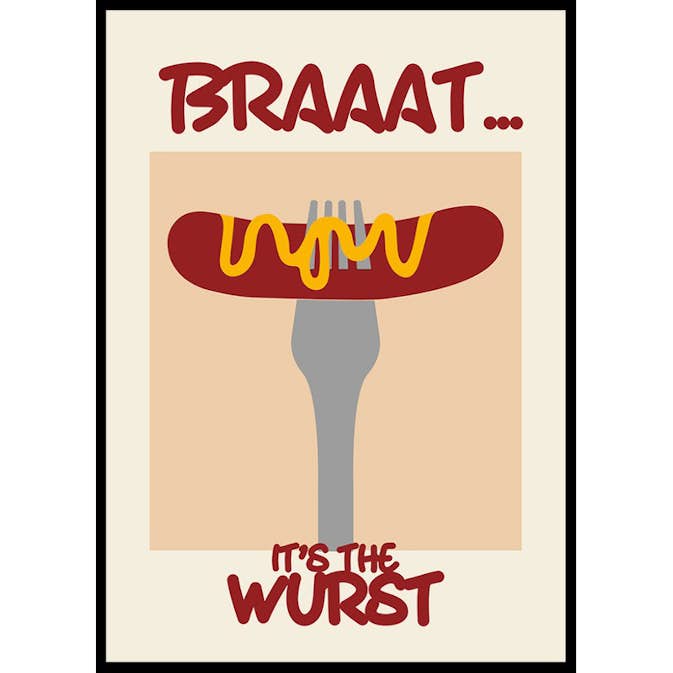 Poster Gallerix Braaatwurst