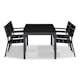 Matgrupp Comfort Garden Tunis Matgrupp Utomhus 150x90 med 4 Stapelstolar
