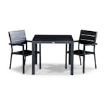 Matgrupp Comfort Garden Tunis Matgrupp Utomhus 90x90 med 2 Stapelstolar