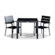 Matgrupp Comfort Garden Tunis Matgrupp Utomhus 90x90 med 2 Stapelstolar