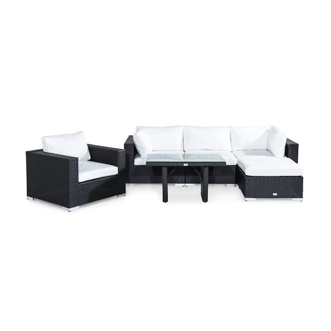 Loungegrupp Comfort Garden Bahamas 5-sits med Divan inkl. Utefåtölj och Utebord Utomhus