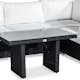 Loungegrupp Comfort Garden Bahamas 4-sits Hörn med Soffbord 100x60 och Armstöd Utomhus