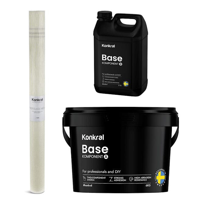 Komplett Förberedelsepaket Konkral För Microcement på Släta Ytor