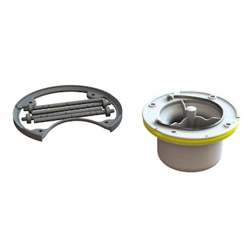 Golvbrunnsvattenlås Purus NOOD med Låsring