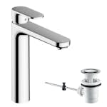Tvättställsblandare Hansgrohe Vernis Blend 190 med Lyftventil