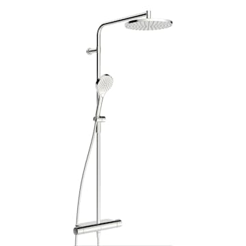 Takduschset Oras Optima Style med Termostatblandare