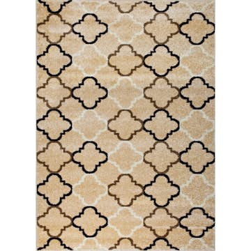 Wiltonmatta D-sign Florence Beige/Mörkbrun