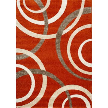 Wiltonmatta D-sign Prato Mörkorange/Beige