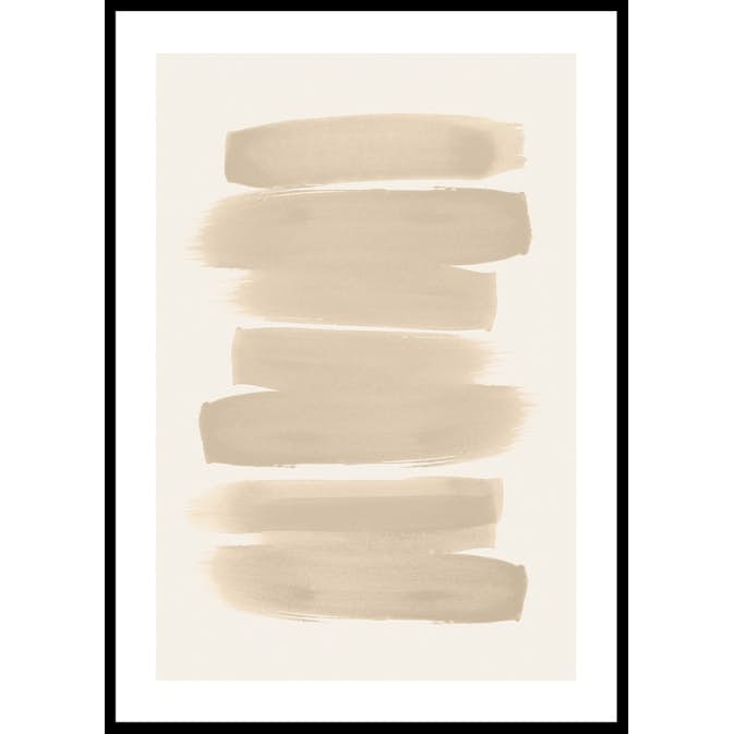 Poster Gallerix Beige Brushwork