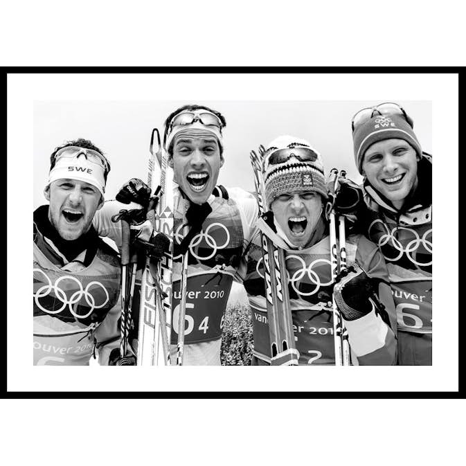 Poster Gallerix OS-Guld Skidor Vancover 2010