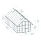 Växthus Canopia by Palram Balance 17,9 m² Silver