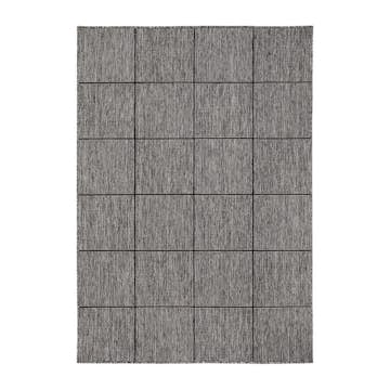 Flatvävd Matta KM Carpets Madrid Square Grå/Svart