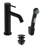 Tvättställsblandare Hansgrohe Tecturis S 110 med Bidettehanddusch och Duschslang