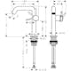Tvättställsblandare Hansgrohe Tecturis S Fine 150 CoolStart med Push-open Ventil