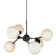 Taklampa Halo Design Atom Chandelier 6L G9
