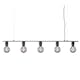 Taklampa Halo Design 5L E27 Svart