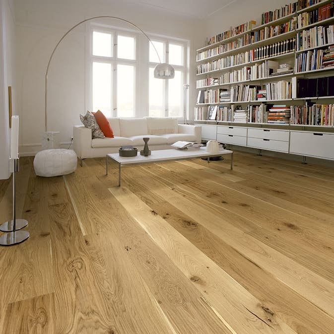 Parkettgolv Berg & Berg Ek XXL Vild Borstad Naturolja 1-Stav