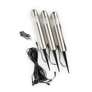 Dekorationsbelysning Gnosjö Konstsmide Amalfi Rostfritt 3 Set 35 cm