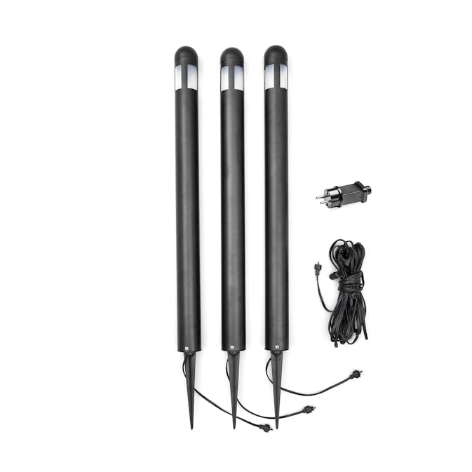 Dekorationsbelysning Gnosjö Konstsmide Amalfi Svart 3 Set 75 cm