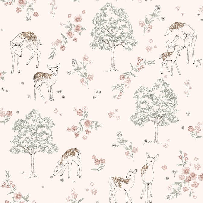 Tapet Boråstapeter Newbie Wallpaper Deer Love 7473