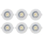 Downlight Westal Nedljus 7W 650Lm 27,3,4K Vit 6-pack Wld Fr72 Flex Tilt