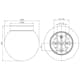 Vägg-/Taklampa Ifö Electric Classic Glob 300 Opal IP44 E27 med Sensor