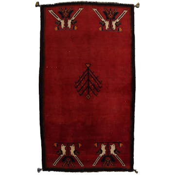 Persisk Matta Arkiio Gabbeh Shiraz Röd 188x106