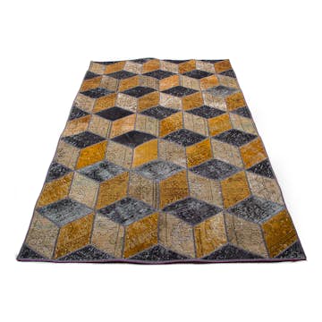 Persisk Patchworkmatta D-sign Handknuten 750640