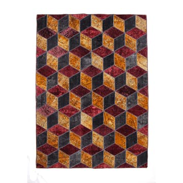 Persisk Patchworkmatta D-sign Handknuten 750755