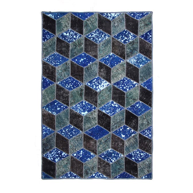 Persisk Patchworkmatta D-sign Handknuten 750759