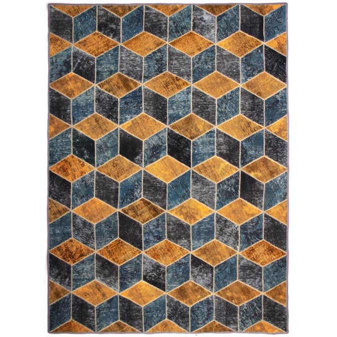 Persisk Patchworkmatta D-sign Handknuten 750765